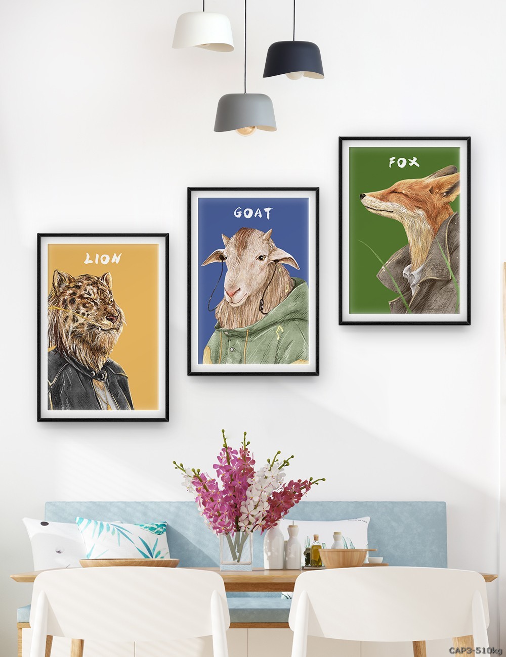 Động vật - tranh vẽ dễ thương CAP3-510kg